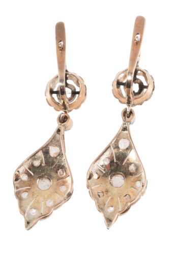 Ca. 1920 – Art Déco diamond earring - Image 4