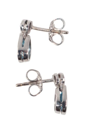 Ca. 1980 – Earrings with aquamarines and diamonds - Image 3