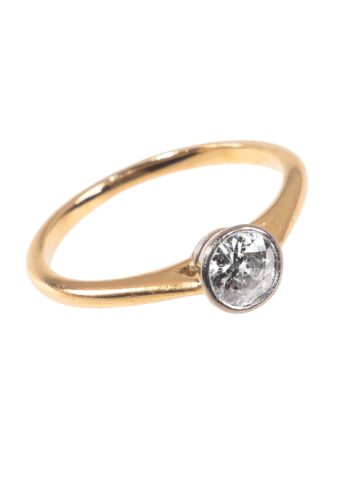 Ca. 1930 – Engagement ring with diamond solitaire - Image 3