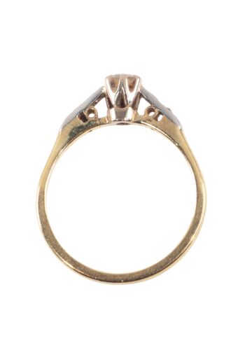 Ca. 1960 – Engagement ring with diamond solitaire - Image 4