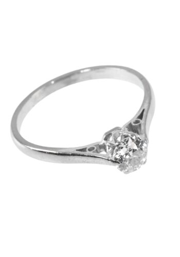 Ca. 1950 – Engagement ring with diamond solitaire - Image 3