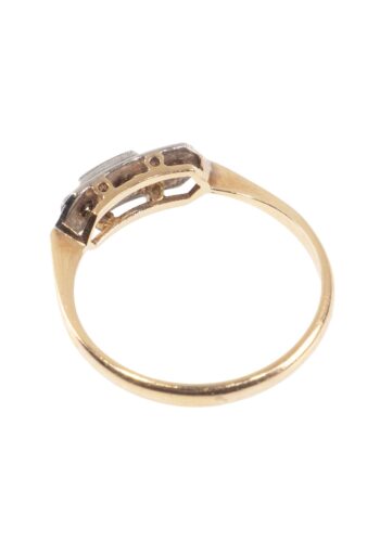 Ca. 1920 – Gold ring with diamonds - Image 3