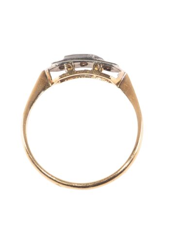 Ca. 1920 – Gold ring with diamonds - Image 4