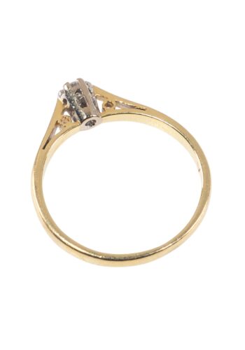 Ca. 1960 – Engagement ring with diamond solitaire - Image 3