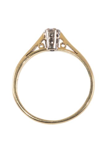 Ca. 1960 – Engagement ring with diamond solitaire - Image 4