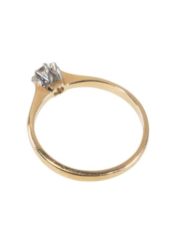 Ca. 1960 – Engagement ring with diamond solitaire - Image 3