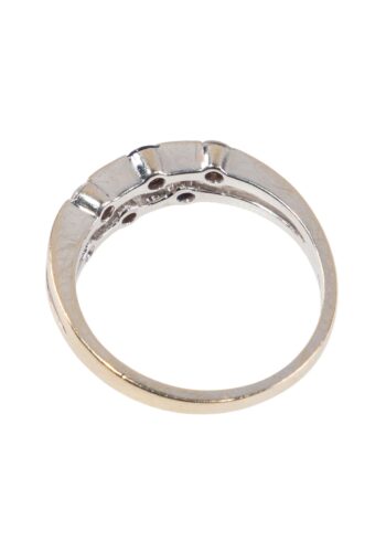 Ca. 1990 – Gold ring with sapphires and diamonds - Image 4