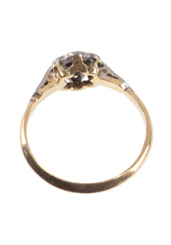 Ca. 1920 – Art déco ring with sapphire and diamonds - Image 3