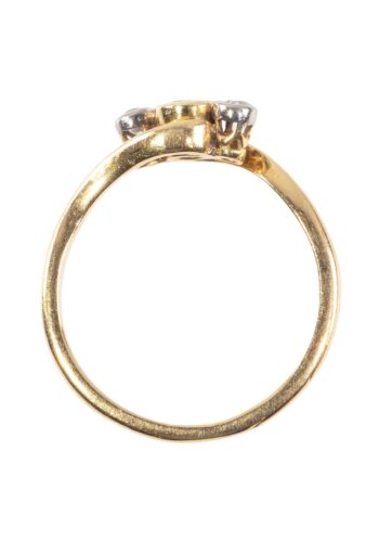 Ca. 1910 – Art Nouveau ring with sapphire and diamonds - Image 4