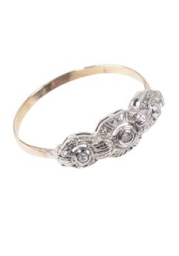 Ca. 1920 – Art déco ring with diamonds - Image 3
