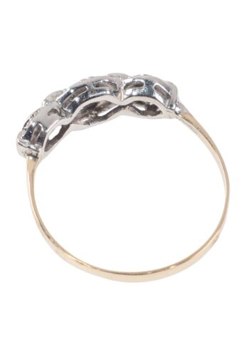 Ca. 1920 – Art déco ring with diamonds - Image 4