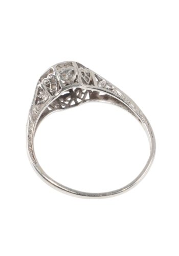 Ca. 1930 – Engagement ring with diamond solitaire - Image 3