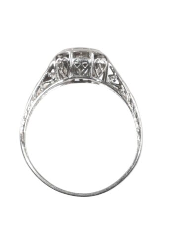 Ca. 1930 – Engagement ring with diamond solitaire - Image 4