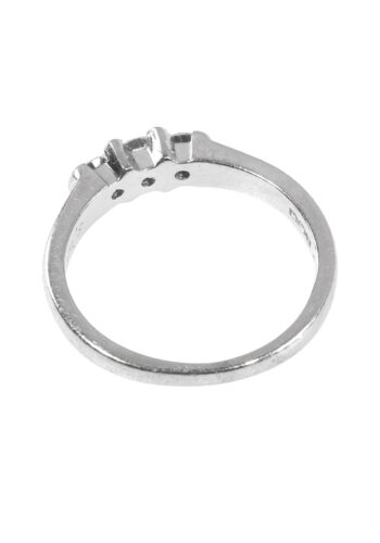 Ca. 1980 - Trilogy ring with 3 diamonds - Image 3