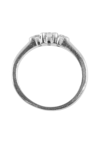 Ca. 1980 - Trilogy ring with 3 diamonds - Image 4