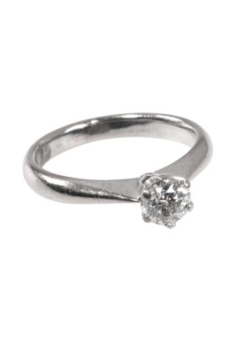 Ca. 1970 – Engagement ring with diamond solitaire - Image 3