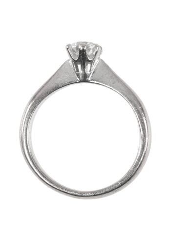 Ca. 1970 – Engagement ring with diamond solitaire - Image 5