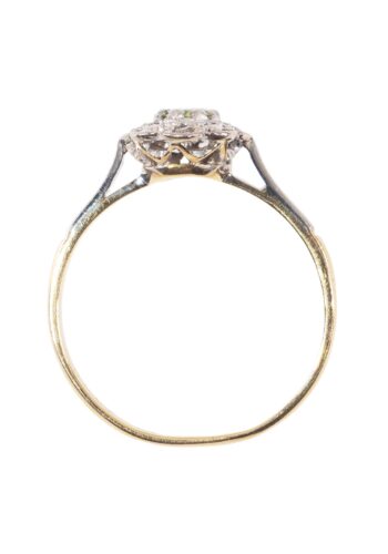 Ca. 1950 - Entourage ring with peridot and diamonds - Image 5