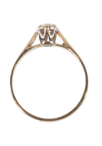 Ca. 1970 – Engagement ring with diamond solitaire - Image 4