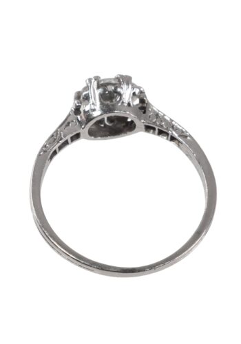 Ca. 1920 – Engagement ring with diamond solitaire - Image 4