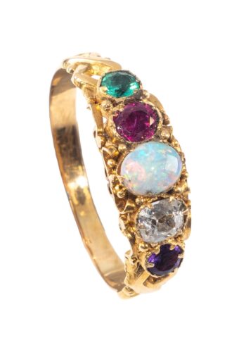 Dated 1890 – Victorian ring with a secret message