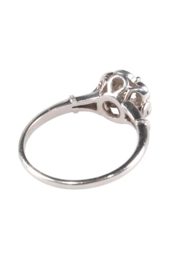 Ca. 1960 - Vintage diamond cluster ring in gold, Italy - Image 5