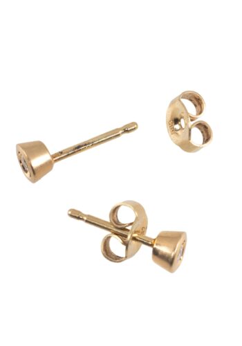 Ca. 1980 - Diamond ear studs - Image 3