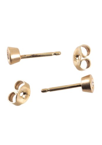 Ca. 1980 - Diamond ear studs - Image 4