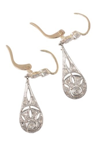 Ca. 1920 – Art Déco diamond earring - Image 4