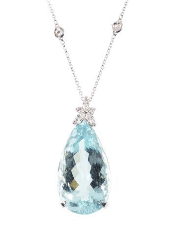 Ca. 1950 – Vintage aquamarine pendant