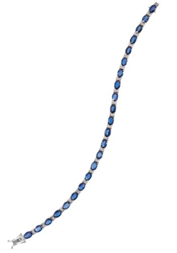 Vintage bracelet with sapphires and diamonds