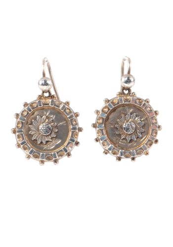 Um 1880 – Victorian earrings in silver