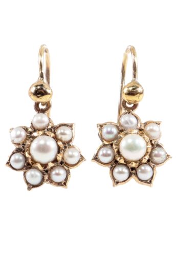 Ca. 1890 – Victorian earrings with pearls