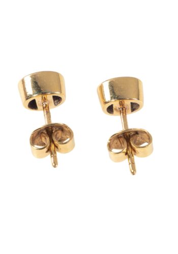 Ca. 1980 - Vintage ear studs with sapphires - Image 4