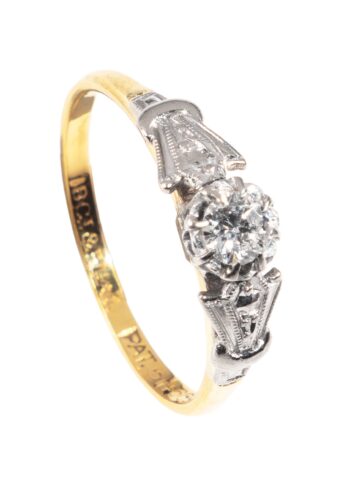 Dated 1887 – Band ring with pearls and diamond