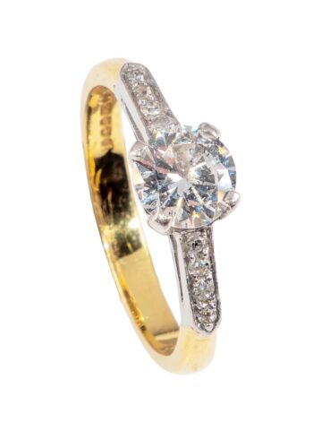 Dated 1998 – Vintage Engagement ring with diamond solitaire