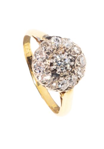 Ca. 1900 - Diamond cluster ring